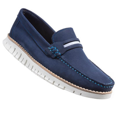 Mocasin azul navy nubuck