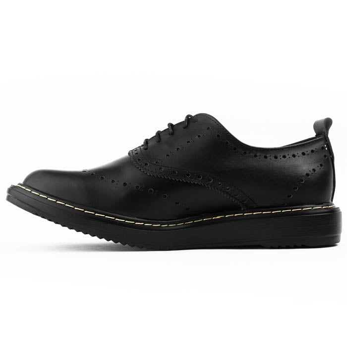 Oxford brogue Wingtip Negro HELIO - Valetz Shoes - Zapato