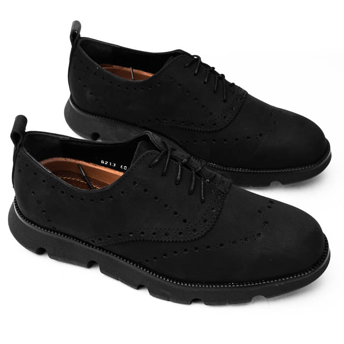 Oxford brogue Negro Nubuck - Valetz Shoes - Zapato