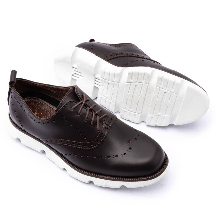 Oxford brogue marron crust - Valetz Shoes - Zapato