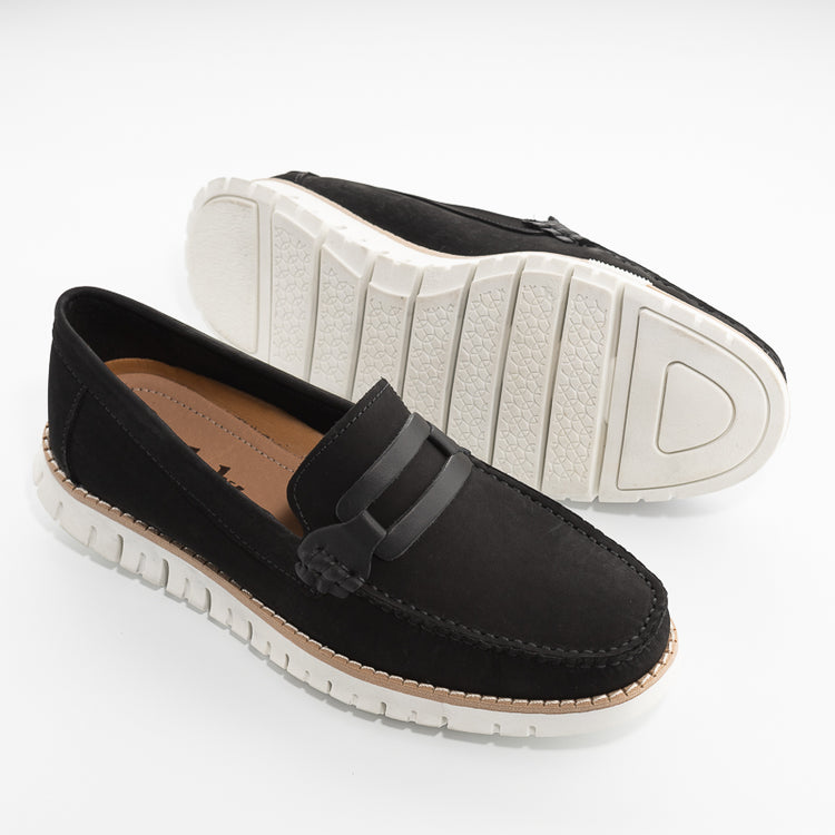 Mocasin negro nubuck - Valetz Shoes - Zapato, mocasin